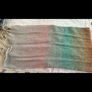 Oversized soft scarf